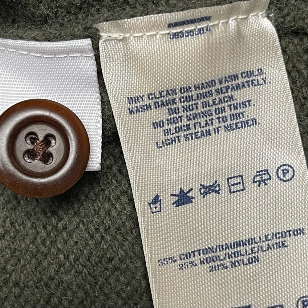 Lands’ End Wool Blend Button Back Sweater - image 5